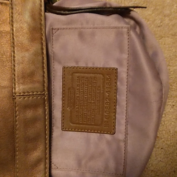 SALE! Coach Zoe Leather Bag - Picture 7 of 8